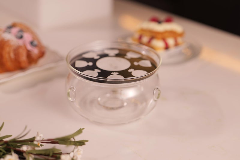 CnGlass Universal Glass Teapot Warmer Handcrafted with Heat Proof & Lead-Free Glass Tealight Warmer 5.3 in/13.5cm Diameter (Candle not Included) - Image 5